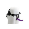 VIRGITE  UNIVERSAL HARNESS WITH PURPLE DILDO SIZE M PURPLE