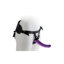 VIRGITE  UNIVERSAL HARNESS WITH PURPLE DILDO SIZE L PURPLE