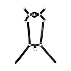 VIRGITE  MAN BONDAGE BODY HARNESS MOD. 4 BLACK