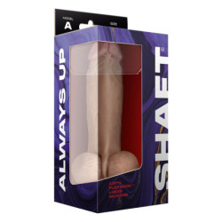 SHAFT MODEL A 8.5 INCH LIQUID SILICONE DONG WITH BALLS PINE