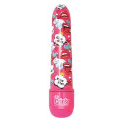 PRINTS CHARMING POP TEASE 5 INCH MINI VIBE  KISS ME PINK