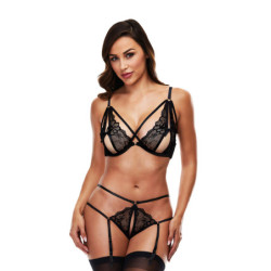 STRAPPY GARTER SET, S/M