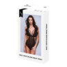 BACI SEXY CROTCHLESS MESH TEDDY BLACK, M/L