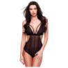 BACI SEXY CROTCHLESS MESH TEDDY BLACK, S/M