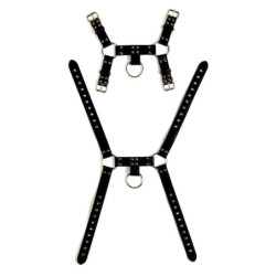 VIRGITE  MAN BONDAGE BODY HARNESS MOD. 2 BLACK