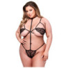 BACI SEXY STRAPPY TEDDY BLACK, QUEEN