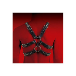 VIRGITE  MAN BONDAGE BODY HARNESS MOD. 6 BLACK