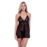 BACI ECO LACE AND MESH CHEMISE BLACK, M/L