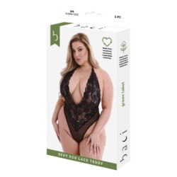 BACI SEXY ECO LACE TEDDY BLACK, Q