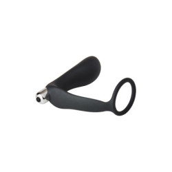 FANTASSTIC VIBRATING ANAL PLUG WITH COCKRING BLACK