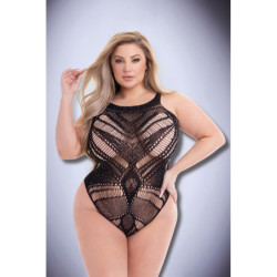 BACI DIAMONTE BODYSUIT BLACK, QUEEN