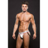 LOGO ELASTIC LOWRISE MESH JOCK WHITE S/M