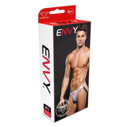 LOGO ELASTIC LOWRISE MESH JOCK WHITE S/M