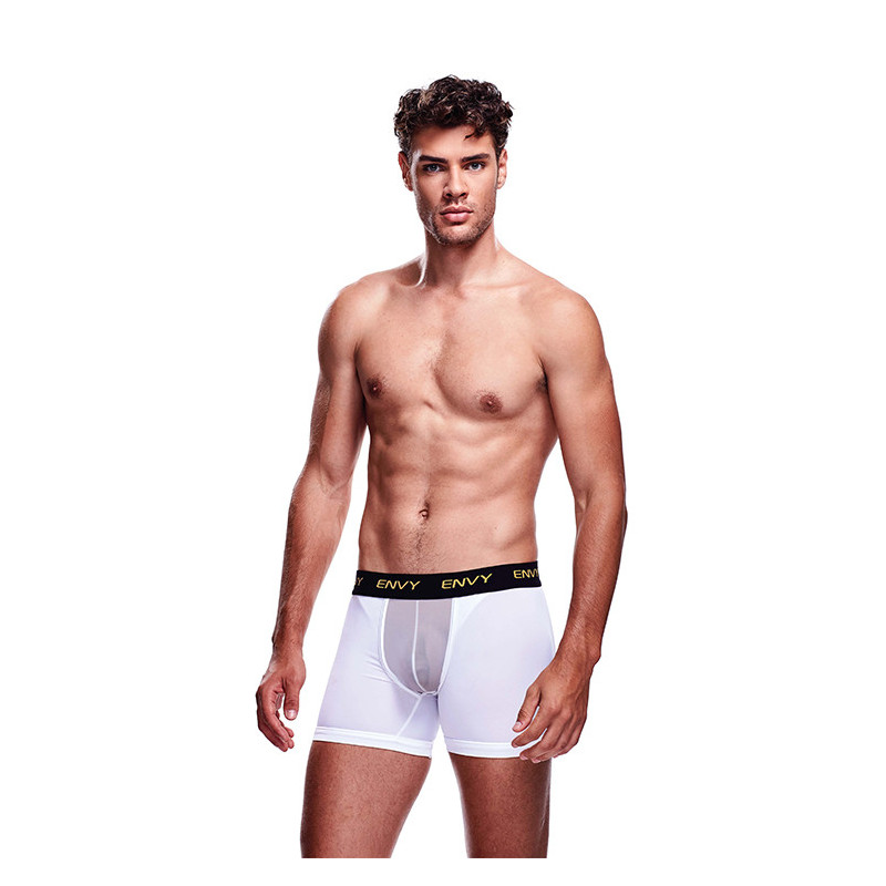 ENVY MESH LONG BOXER WHITE, L/XL