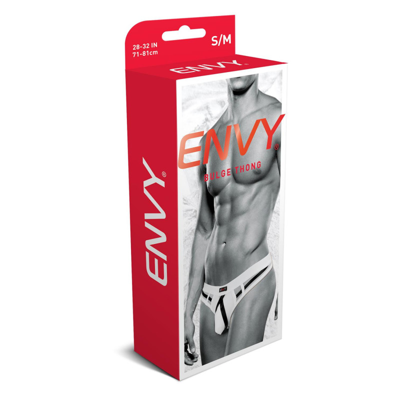 ENVY BULGE THONG WHITE, L/XL