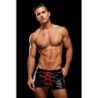 ENVY LACE-UP WETLOOK TRUNKS BLACK RED, L/XL