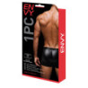 ENVY LACE-UP WETLOOK TRUNKS BLACK RED, L/XL