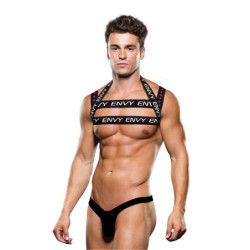 ENVY LOGO HARNESS BLACK WHITE, M/L