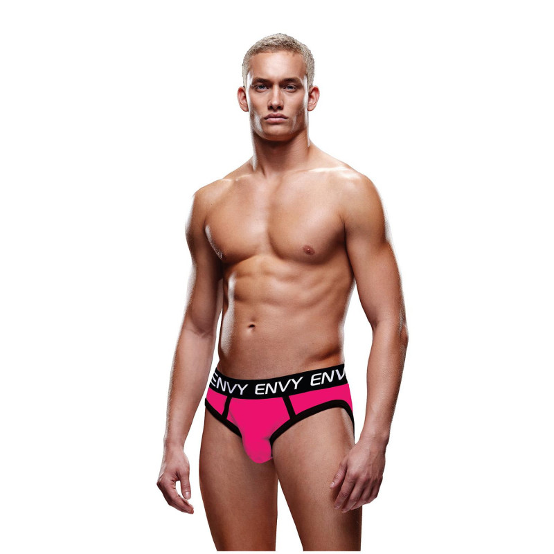 SOLID ENVY JOCK PINK BLACK, S/M