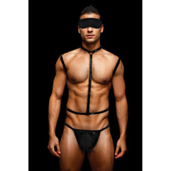 ENVY 3 PCS WETLOOK CHEST HARNESS, L/XL