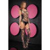 LAPDANCE LACE SUSPENDER BODYSTOCKING BLACK, OS