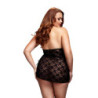 LAPDANCE LACE SUSPENDER BODYSTOCKING BLACK, OS