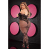 LAPDANCE OFF-THE-SHOULDER LACE BODYSTOCKING BLACK, QUEEN