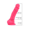 Loving Joy 7 Inch Realistische Siliconen Dildo met Zuignap en Ballen Roze