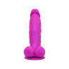 Loving Joy 7 Inch Realistische Siliconen Dildo met Zuignap en Ballen Paars