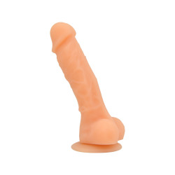 Loving Joy 7 Inch Realistische Siliconen Dildo met Zuignap en Ballen Vanille