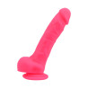 Loving Joy 8 Inch Realistische Siliconen Dildo met Zuignap en Ballen Roze