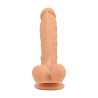 Loving Joy 8 Inch Realistische Siliconen Dildo met Zuignap en Ballen Vanille