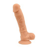 Loving Joy 8 Inch Realistische Siliconen Dildo met Zuignap en Ballen Vanille