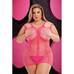 LAPDANCE SHREDDED MINI DRESS PINK, QUEEN