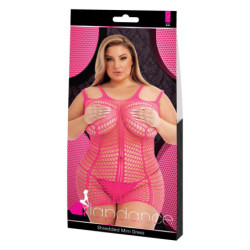 LAPDANCE SHREDDED MINI DRESS PINK, QUEEN