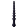 NMC 9.5 INCH RIBBED SILICONE ANAL BALL BEADS BLACK