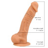 Loving Joy 9 Inch Realistische Siliconen Dildo met Zuignap en Ballen Vanille