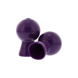 NIPPLE SUCKER PAIR IN SHINY PURPLE