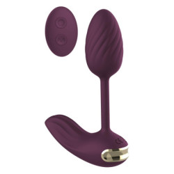 ESSENTIALS FLEXIBLE WEARABLE VIBRATING EGG PURPLE