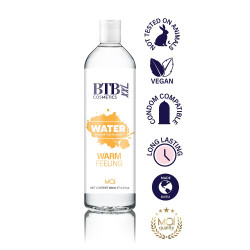 BTB Water Based Warm Feeling Lubricant 250ml