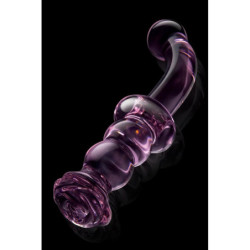 GLAZE GLASS ROSEBUD G-SPOT DILDO