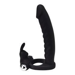 Loving Joy Double Fun Vibrerend Konijn Dubbele Penetratie Strap-On