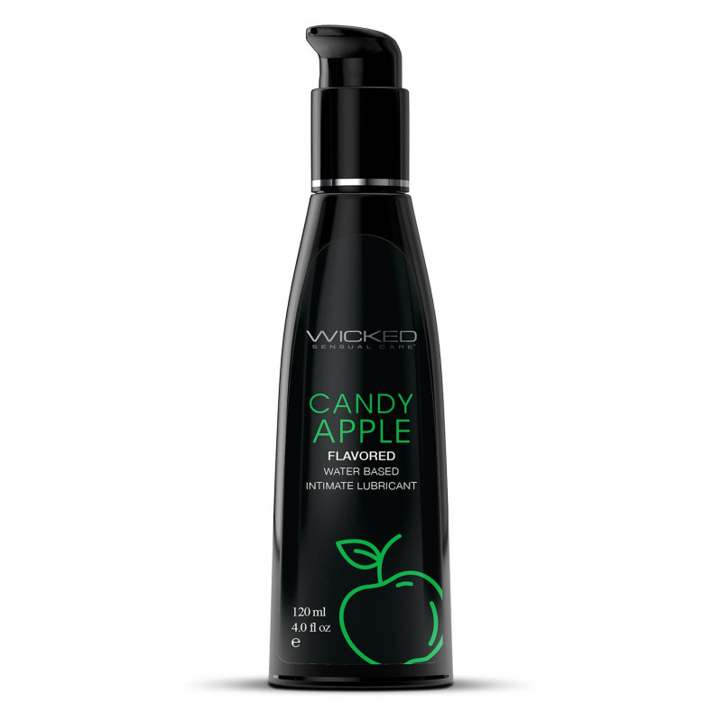 WICKED AQUA CANDY APPLE FLAVORED LUBRICANT 120ML