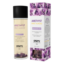 EXSENS ORGANIC MASSAGE OIL AMETHYST SWEET ALMOND 100ML