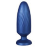 NMC 5 INCH ANAALPLUG VAN SILICONE METALLIC BLAUW