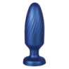 NMC 4 INCH ANAALPLUG VAN SILICONE METALLIC BLAUW