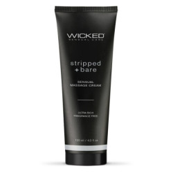 WICKED SENSUAL MASSAGE CREAM 120ML STRIPPED AND BARE UNSCENTED