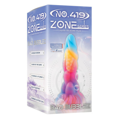 NMC 8 INCH SILICONEN MONSTER DILDO GLOW IN THE DARK