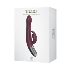 NMC 8,5 INCH SILICONEN OPLAADBARE VIBRATOR RUBINE ROOD