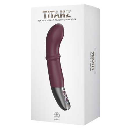 NMC 7 INCH OPLAADBARE SILICONEN VIBRATOR RUBINE ROOD